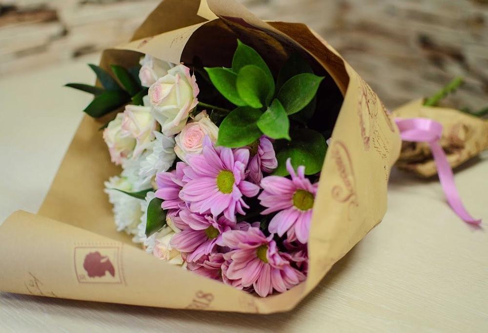 Букет цветов из: Розы и Хризантемы в Ирбейском