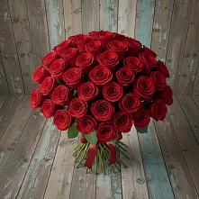 Букет 55 Красных роз Фридом #REPLACE_PRED# Ирбейском