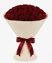 Букет 101 Бордовая роза Блэк Бакарра в Ирбейском