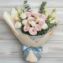 Букет цветов из:  Лизиантусы в Ирбейском