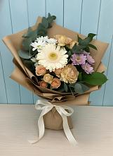 Букет цветов из:  Герберы и Хризантемы в Ирбейском