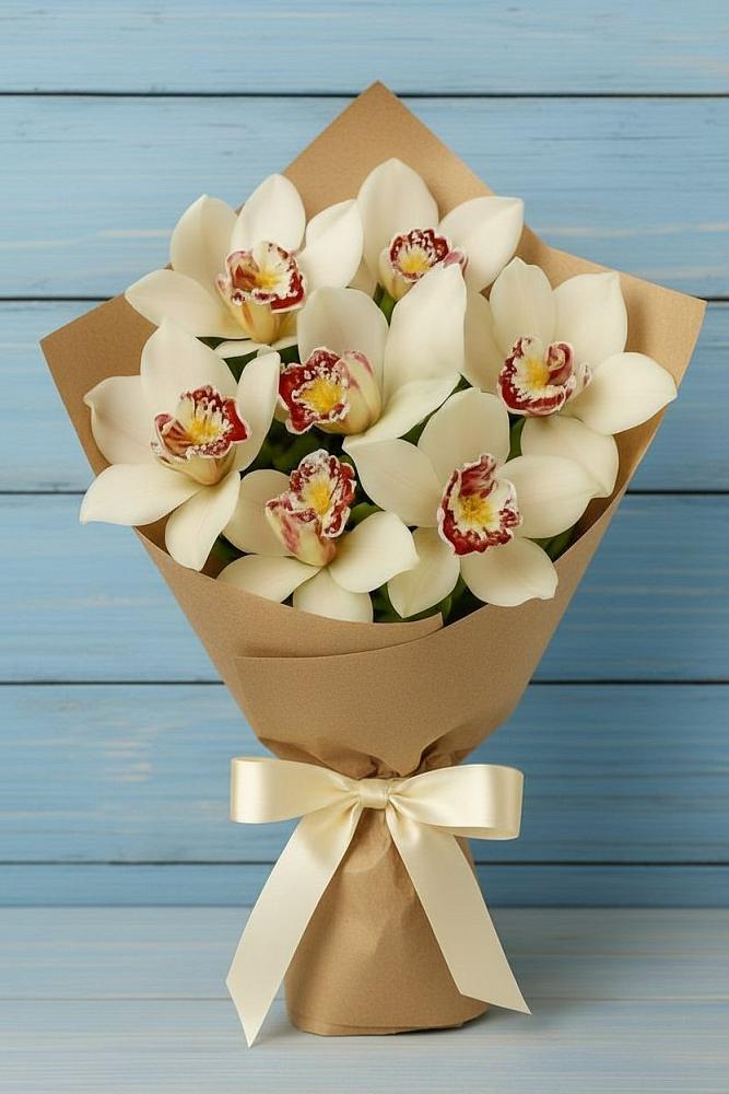 Букет цветов из: Орхидеи и Розы в Ирбейском