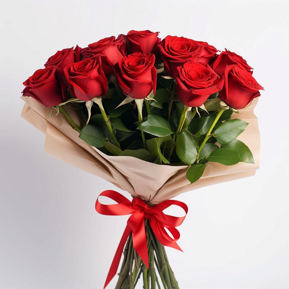 Букет 11 Красных роз Эдлесс Лав в Ирбейском